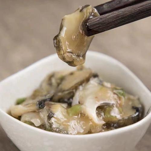洋琪芥末海螺片寿司料理刺身即食小菜辣根冷冻海螺肉500g