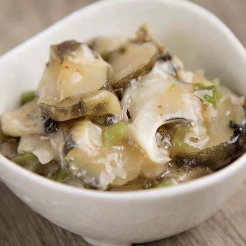 洋琪芥末海螺片寿司料理刺身即食小菜辣根冷冻海螺肉500g